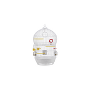 Оборудвана клетка за птици CAGE BALI WHITE 43,5х68,5см.