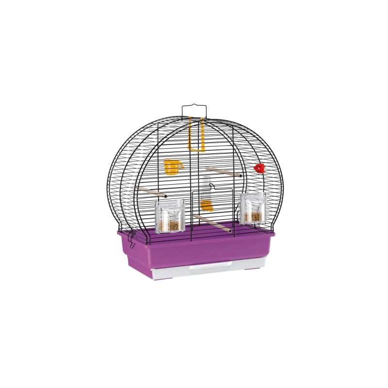 Оборудвана клетка за птици CAGE LUNA 2 BLACK  44,5x25x45,5см.