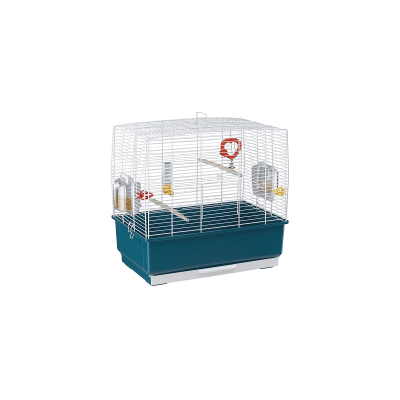 Оборудвана клетка за птици CAGE REKORD 3 WHITE 49х30х48,5см.