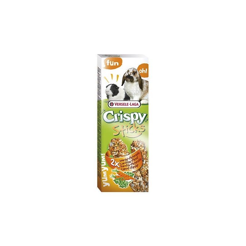 Versele Laga Crispy Sticks for Rabbits and Guinea Pigs лакомство за зайци и морски свинчета с моркови и магданоз 2х55гр.