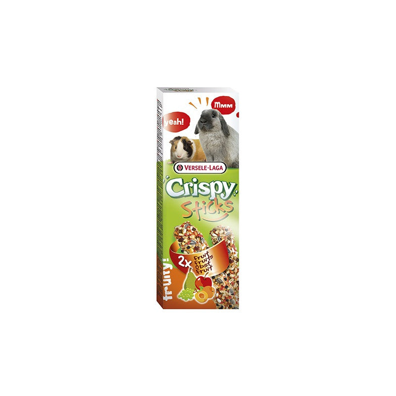 Versele Laga Crispy Sticks for Rabbits and Guinea Pigs лакомство за зайци и морски свинчета с плодове 2х55гр.