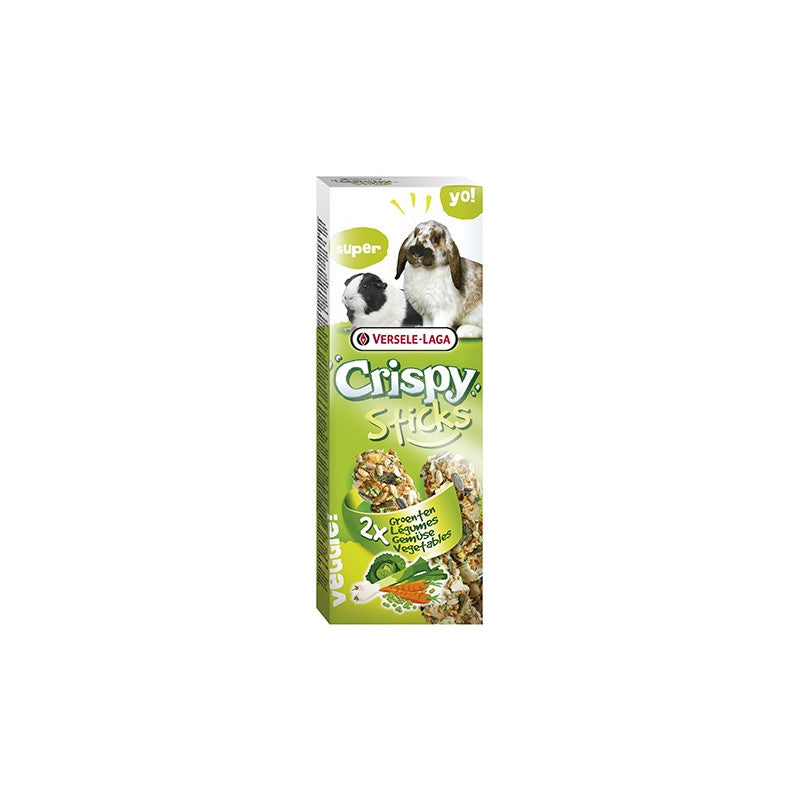 Versele Laga Crispy Sticks for Rabbits and Guinea Pigs лакомство за зайци и морски свинчета със зеленчуци 2х55гр.
