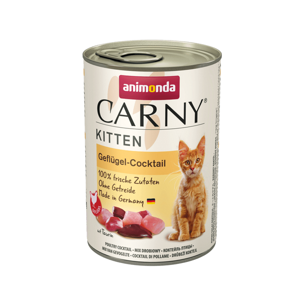 ANIMONDA CARNY KITTEN - конесрвирана храна за малки котенца птичи коктейл