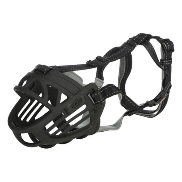Кучешки намордник Trixie Muzzle Flex muzzle с възможност за хранене и пиене на вода