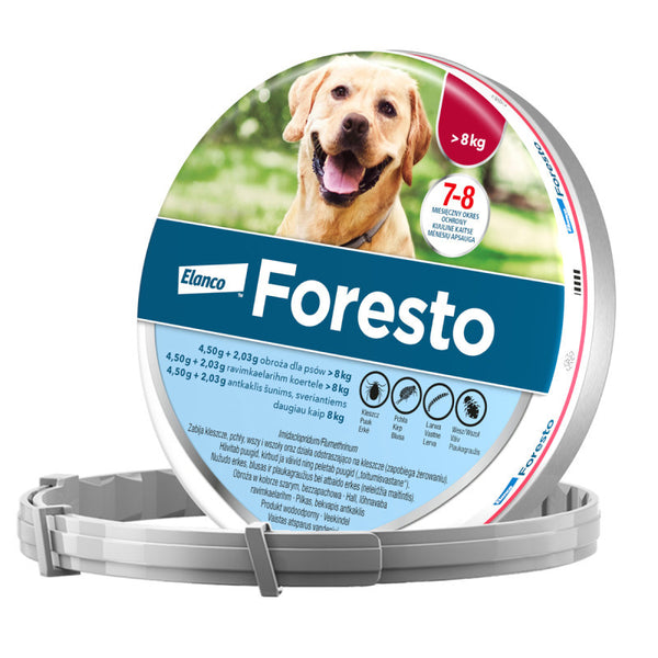 Foresto - противопаразитна каишка, с действие до 8 месеца, 70 см., за кучета над 8 кг