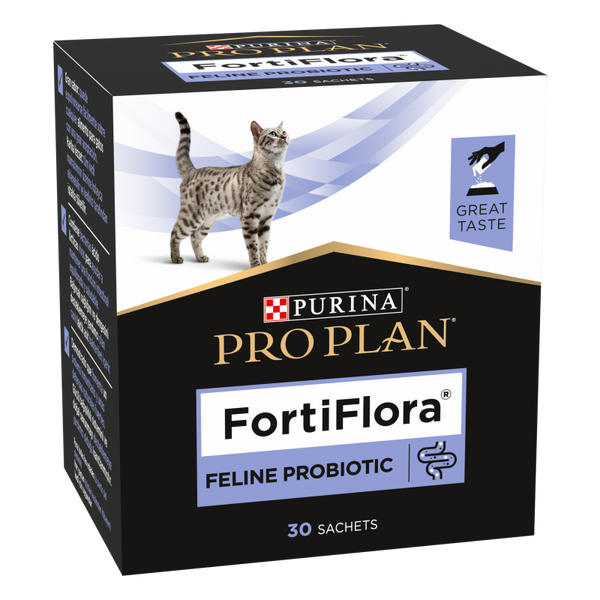 Purina Pro Plan Veterinary Diets Feline FortiFlora - Пробиотик за Котки, при стомашни разтройства и дисбаланс на чревната микрофлора