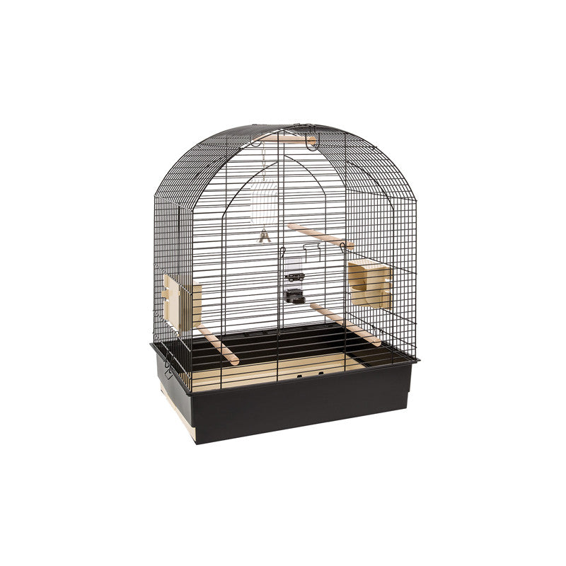 Оборудвана клетка за птици CAGE GRETA BLACK 69,5х44,5х84см.