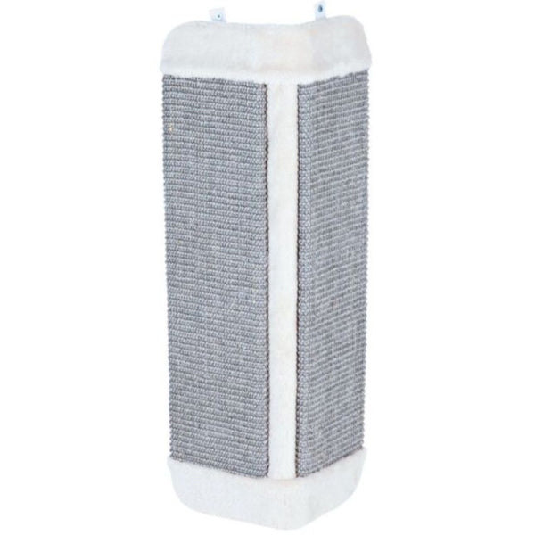 Ъглова котешка драскалка за нокти Trixie Scratching board XL с добавена котешка трева в сив цвят