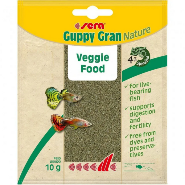 Гранулирана храна за гупи и дребни риби SERA GUPPY GRAN 10гр.