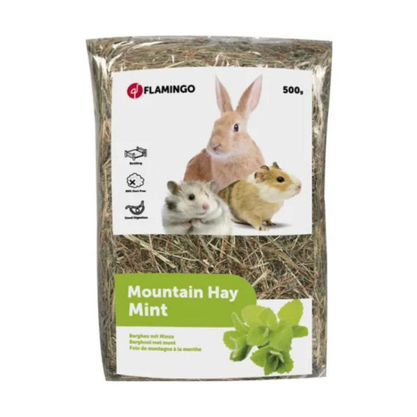 Планинско сено за зайци Flamingo Mountain hay Mint с мента