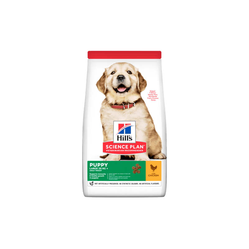 Hill’s Science Plan Canine Puppy Large Breed с пилешко - За подрастващи кучета от едри и гиганстки породи, над 25кг 