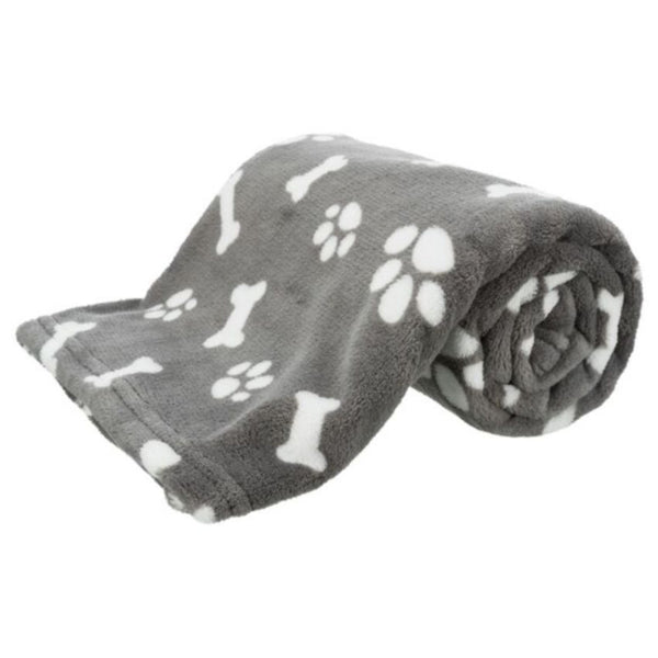 Меко одеяло за кучета Trixie Kenny blanket  сив цвят 75x50 см. 
