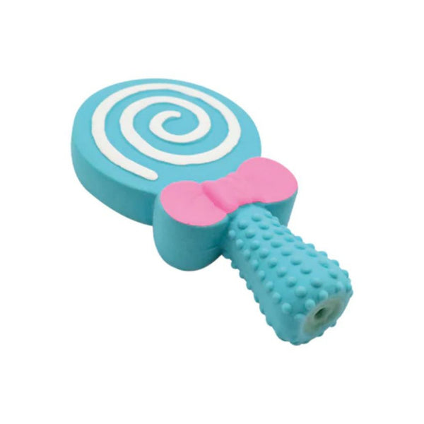 Латексова кучешка играчка Croci Latex toy Lolly близалка в син цвят