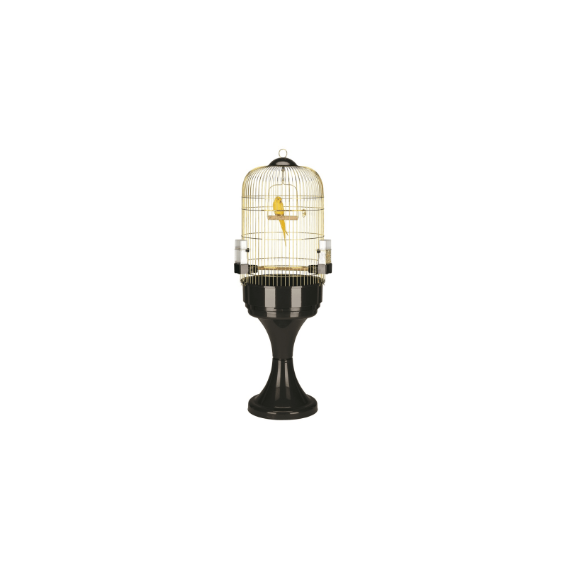 Оборудвана клетка за птици + стойка CAGE MAX 6 BRASS 53х165см.