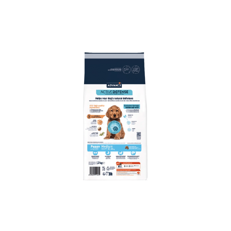 Advance Dog Baby Protect Medium за подрастващи кучета от средните породи 12кг.