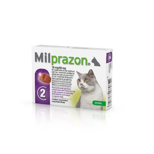 Milprazon - противопаразитни таблетки за котка, 2 бр