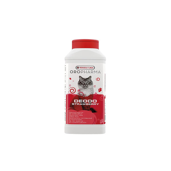 Versele Laga Oropharma Deodo Strawberry е дезодорант на прах за котешка тоалетна с ягода 750гр.