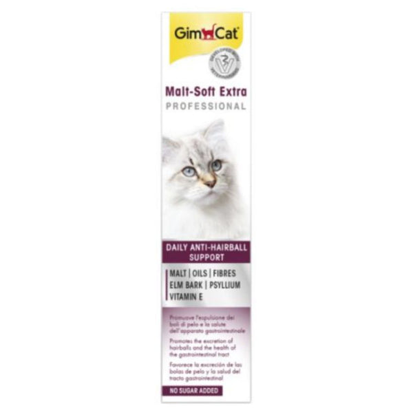 Малцова паста за котки GIMCAT Malt-Soft Extra professional против космени топки