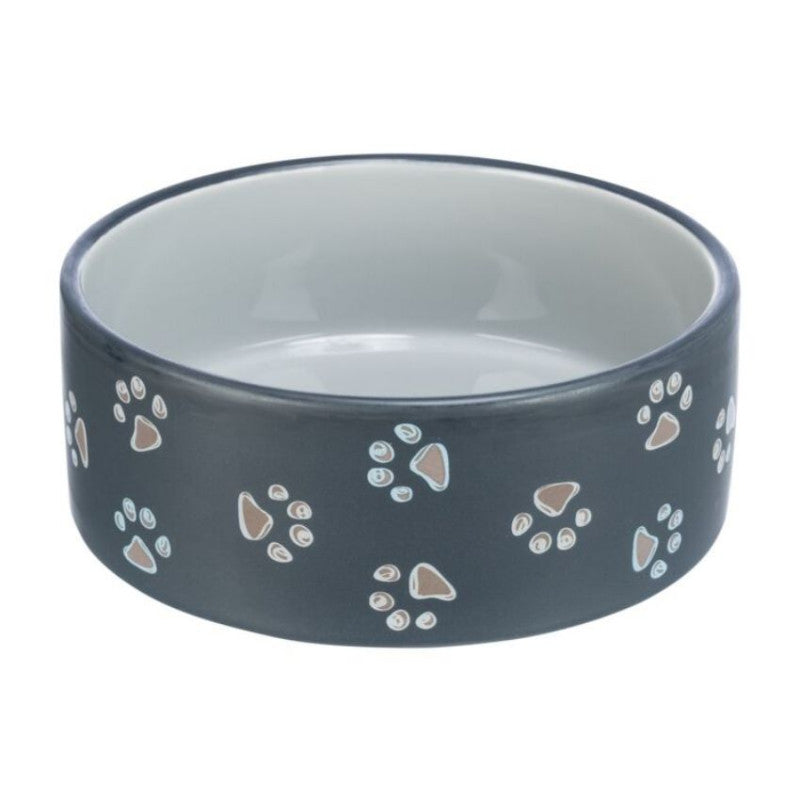 Керамична купа Trixie Ceramic Bowl "Jimmy" с дизайн на лапички