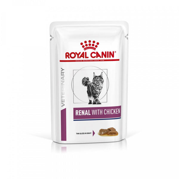 Royal Canin Renal Cat Chicken - пауч с пилешко за котки при хронична бъбречна недостатъчност 