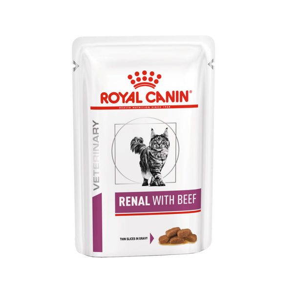 Royal Canin Renal Cat Beef -  пауч с телешко месо за котки при хронична бъбречна недостатъчност