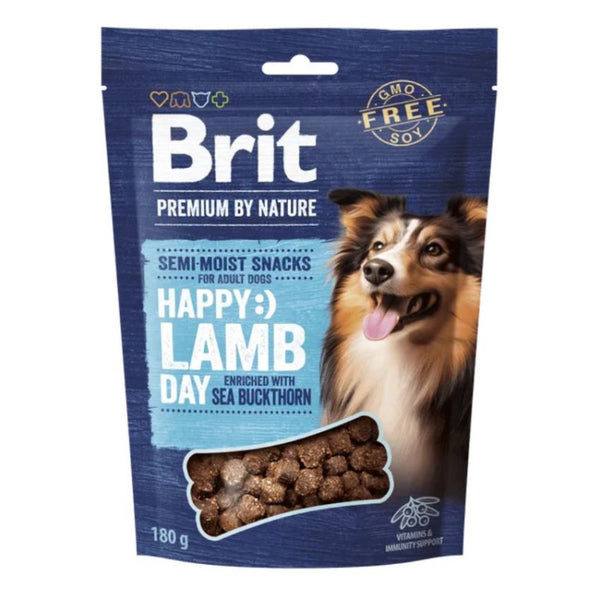 Полувлажни лакомства за кучета Brit Premium by Nature Dog Semi-moist Snacks Lamb with Sea Buckthorn с Агнешко месо и морски зърнастец