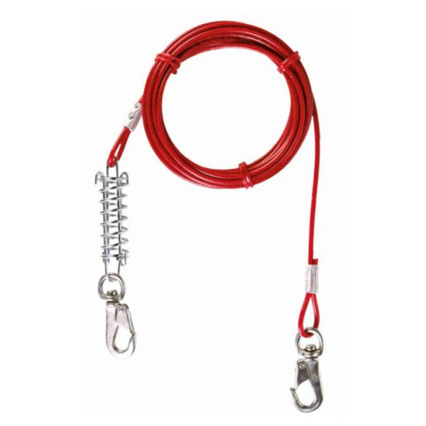 Дворен повод за кучата Trixie Tie Out Cable с пластмасово покритие против корозия 8 м.