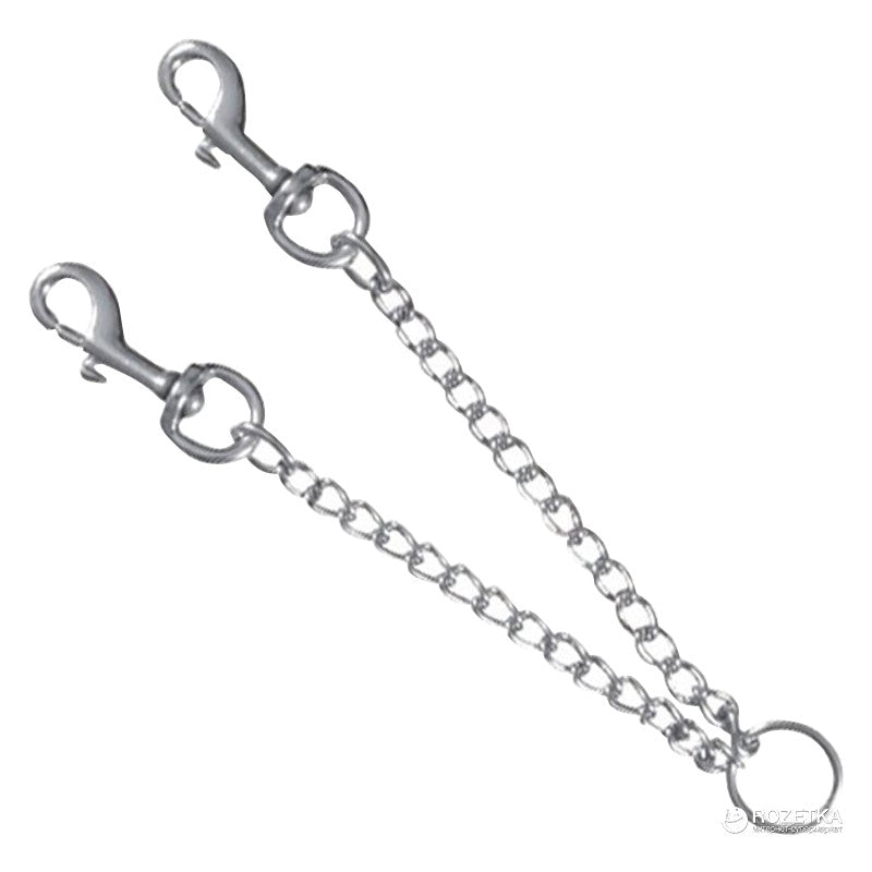 Trixie Twin Chain Coupler Chromed - Повод за две кучета - хромиран 60 см х 4 мм