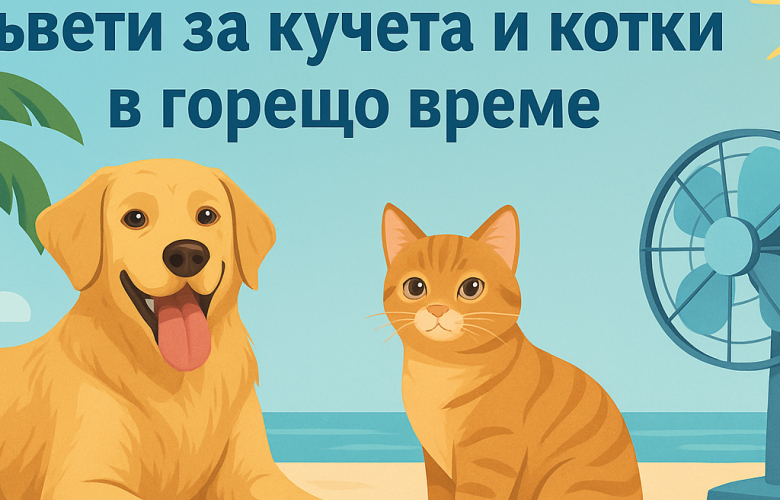 Как да се справим с жегите: съвети за кучета и котки в горещо време
