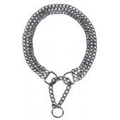 Trixie Semi - Choke Chain Chromed Triple Row - Троен метален нашийник за кучета 60 / 0.25 см