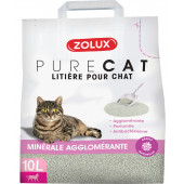 Тоалетна за котки Zolux PURECAT -  ароматизиран бентонит 10л. 
