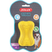 Супер издръжлива кучешка играчка Zolux  TITAN RUBBER  - с отвор за лакомства, размер M