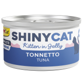 Пълноценна консервирана храна за подрастващи котенца GimCat SHINYCAT JELLY KITTEN TUNA парченца риба тон в желе