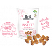 Brit Care Crunchy Cracker. Insects with Whey enriched with Probiotics - лакомство за малки кученца с насекоми,пробиотици и мая за здравословен растеж