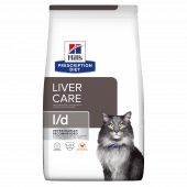 Hills Prescription Diet l/d - диета при хронична чернодробна недостатъчност при котки 1.5 кг.