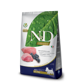 N&D Grain Free Mini Adult - пълноценна храна с агнешко месо и боровинки, за кучета от дребни породи над 12 месеца