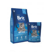 Brit Premium Kitten  - суха храна за малки котенца с деликатесно пилешко