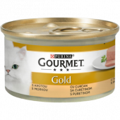   Мокра храна в консерва за котки  PURINA GOURMET Gold Пастет с Пуйка 85гр.