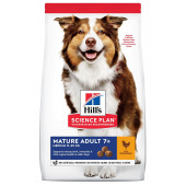 Hill’s Science Plan Mature Adult Medium суха храна с пилешко за кучета над 7 г. от средни породи до 25 кг
