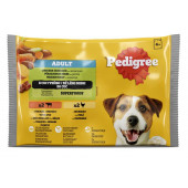 Пауч за кучета PEDIGREE - говеждо, пилешко и зеленчуци 4 бр х 100гр.