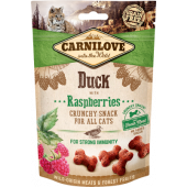 Carnilove Cat Crunchy Snack Duck with Raspberries with fresh meat - Хрупкави лакомства за котки със свежо патешко месо и горски малини 50 гр