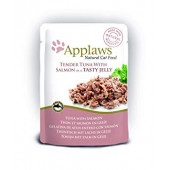 Applaws Tuna Wholemeat with Salmon in Jelly - риба тон и сьомга в желе 70гр