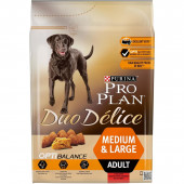 Пълноценна суха храна Pro Plan DUO DELICE с говеждо месо за кучета в зряла възраст от средни и големи породи