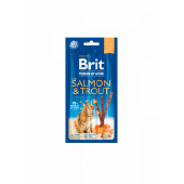 Brit Premium by Nature Cat Sticks with Salmon & Trout - лакомство за котки със сьомга и пъстърва