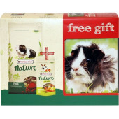 Versele Laga Nature GIFT BOX CAVIA - пълноценна храна за морски свинчета + ПОДАРЪК лакомство и кутия за съхранение на храната