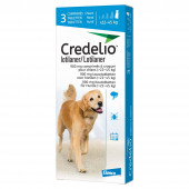 Credelio – Овкусени таблетки срещу бълхи и кърлежи за кучета с тегло от 22 до 45 кг.,