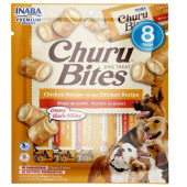 Лакомство за капризни кучета Churu Dog Treats Bites Chicken Recipe Pill Assist хапки с обвивка от пилешка паста и пълнеж мус от пиле