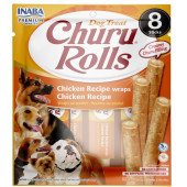 Лакомство за капризни кучета Churu Dog Treats Rolls Chicken Recipe wraps Chicken близалка с апетитен пълнеж от пилешко месо