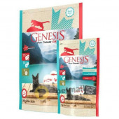 Пълноценна суха храна за красива козина и здрава кожа Genesis Pure Canada My Blue Lake Hair&Skin - за израснали котки, над 12 месеца