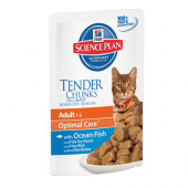 Hills Science Plan™ Feline Adult Ocean Fish - Пауч (малки късчета в сос Грейви) за котенца над 1 годишна възраст с морска риба 85гр